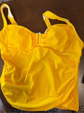 Bright Yellow Tankini Top